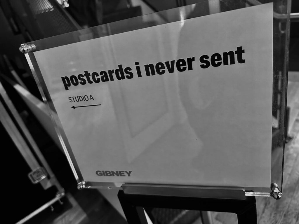 photograph courtesy of JMP! Collective and 'postcards i never sent'